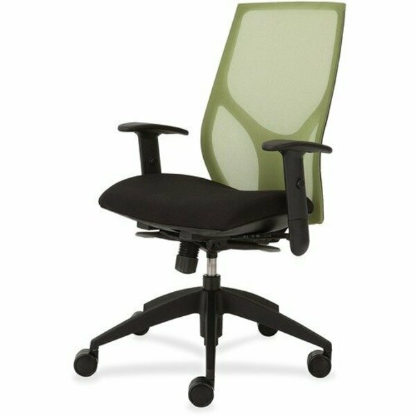 9To5 Seating Task Chair, Full Synchro, Hgt-adj T-Arms, 25inx26inx39in-46in, GN/ON NTF1460Y3A8M401